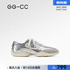 GG-CC【都市脈搏】夏季新款時(shí)尚厚底德訓鞋銀色休閑阿甘鞋女G26U6778 銀色 38