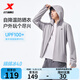 特步（XTEP）綿綿冰4.0|防曬衣男夏季新款冰絲外套防紫外線(xiàn)戶(hù)外騎行服運動(dòng)上衣 泥土灰 2XL /185