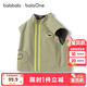 巴拉巴拉童裝寶寶馬甲男女童2025秋裝防潑水加絨外套立領(lǐng)上衣208325101201
