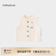 babylove嬰兒馬甲春秋季純棉馬夾男女寶寶薄夾棉保暖背心純色百搭輕便坎肩