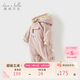 戴維貝拉【商場(chǎng)同款】冬裝嬰兒衣服寶寶加絨加厚連體衣男寶服女寶