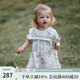 OAK FAMILY女童短袖連衣裙嬰兒可愛(ài)泡泡袖公主裙寶寶裙子 薔薇王國 100 cm （推薦身高：90~100cm）