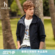 哈吉斯（HAZZYS）男裝 2026春季新款【防水】連帽夾克男PHIZ系列戶(hù)外休閑男外套 藏青色NV L （175/96A 48）
