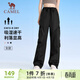 駱駝（CAMEL）速干工裝女褲戶(hù)外登山旅行休閑梭織長(cháng)褲 J25BAYL6079 幻影黑 XL