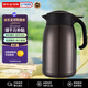 虎牌（TIGER）大容量不銹鋼家用保冷保溫壺熱水瓶PWM-B160-TV棕色1.6L