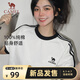 駱駝（CAMEL）迪麗熱巴同款純柔棉T神寬松男女短袖t恤 C36BAXLN090 無(wú)際白 XXL
