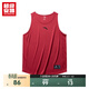 超級安踏速干背心男士安踏速干無(wú)袖坎肩健身籃球運動(dòng)T恤上衣男152441104U 紅辣椒-2 XL /男180