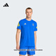 adidas波士頓馬拉松系列速干跑步運動(dòng)針織短袖T恤男新款阿迪達斯   藍色/黃色   S