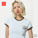 優衣庫Character UT/短袖T恤女裝印花484492 60 淺藍色 3XL
