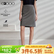 G2000【多面彈/不易皺/鉛筆裙/商場(chǎng)同款】女裝2026春秋通勤西裙G2 不易皺-煤灰鉛筆裙21寸 XS （32）