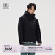 KOLON SPORT/可隆防水加熱棉服 男士戶(hù)外耐磨透濕P棉GTX沖鋒衣2級 LHPJ6SN015-BK 黑色 L 175/96A