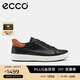 愛(ài)步（ECCO） 日常休閑百搭經(jīng)典板鞋 柔酷7號男鞋470824 黑色/棕色42 HL