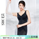 茜施爾（SHCER）商場(chǎng)同款連體塑身衣性感塑形美體裙收腹提臀萊卡涼感紗無(wú)痕S8940L 黑色-1件裝 XL