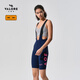 VALORE AOE新月騎行服背帶短褲公路自行車夏季雙箭頭坐墊減震女士新款多巴胺 新月深藍(lán)女款背帶短褲 M