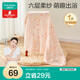 全棉時(shí)代嬰兒浴巾兒童6層水洗紗布絎縫大毛巾小兔星星95*95cm1件裝