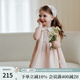 OAK FAMILY夏季新品2025女寶寶無(wú)袖連衣裙文藝娃娃領(lǐng)兒童公主裙 粉色 （不含頭飾） 100 cm