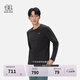KOLON SPORT/可隆戶(hù)外吸濕速干T恤 男子S-FUNCTIONAL圓領(lǐng)長(cháng)袖上衣 LHRT6SN041-BK 黑色 XL 180/100A