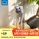 樂(lè )扣樂(lè )扣（LOCK&LOCK）人魚(yú)線(xiàn)塑料運動(dòng)水杯夏天便攜水壺帶刻度提手男女水杯子700ML灰色