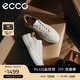 愛(ài)步（ECCO） 日常休閑百搭經(jīng)典板鞋 柔酷7號男鞋470824 白色/棕色42 HL