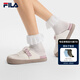 斐樂(lè )（FILA）官方舒邁拖鞋勃肯鞋拖鞋女鞋2026夏季新款鞋子一腳蹬半拖鞋 奶白/微風(fēng)紫-GZ 36.5
