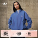 adidas經(jīng)典三條紋運動(dòng)連帽夾克外套男女秋季阿迪達斯三葉草   深藍   M