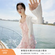 香影薄款針織開(kāi)衫外套女2026夏季新款長(cháng)袖超好看法式外搭藍色上衣 鷺白 S 155/80A/85-95斤