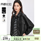 尚都比拉小個(gè)子通勤PU皮皮衣女秋季摩登氣質(zhì)短款機車(chē)服寬松落肩長(cháng)袖外套