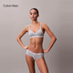 Calvin Klein內衣女士舒適棉質(zhì)ck薄墊輕運動(dòng)無(wú)鋼圈背心式文胸 P7A-椰青灰 S