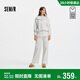 森馬（Semir）商場(chǎng)同款|套裝女冬季抓絨衛衣屁簾2025運動(dòng)風(fēng)兩件套101725117007
