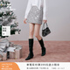 香影小香風(fēng)銀色亮片半身裙女2026春裝新款新年氛圍感高腰包臀短裙 銀色 半身裙 M 160/64A/95-110斤