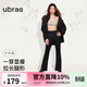 ubras虞書(shū)欣同款輕柔空氣層修身微喇收腹瑜伽打底喇叭褲女可外穿 微喇打底褲-黑色 S
