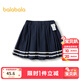 巴拉巴拉童裝兒童裙子短裙女童學(xué)院風(fēng)百褶裙夏季裙褲時(shí)尚百搭褲子 深藍80821 110 cm