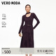 VEROMODA 連衣裙2026春季新款含綿羊毛飄帶腰帶中長(cháng)裙優(yōu)雅知性32617A003