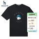 哈吉斯（HAZZYS）男裝 夏季圓領(lǐng)狗狗繡花輕短袖T恤男ASTZE03BE88
