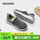 斯凱奇（Skechers）春夏男鞋休閑鞋百搭時(shí)尚帆布鞋舒適復古一腳蹬 海軍藍色-465 42 (270mm)