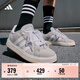 adidas「面包鞋」GRAND COURT BASE 00s休閑低幫板鞋男女阿迪達斯 淺灰/白色/樹(shù)脂黃   42