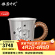 銀器時(shí)代銀水杯足銀999銀杯子家用子養生杯咖啡杯純手工銀茶杯茶缸杯 A款120克足銀+證書(shū) 170ml