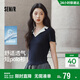 森馬（Semir）POLO衫女夏季短款涼感撞色西裝領(lǐng)緊身套頭衫2026上衣109326115006