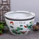 奧亞森 景德鎮(zhèn)陶瓷魚缸特大號水缸荷花缸養(yǎng)錦鯉缸家用客廳落地缸 連年有余 大號：直徑63cm高度42cm