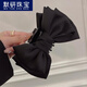 默研（MOYAN）在逃公主同款韓版黑色雙面蝴蝶結發(fā)夾后腦勺大號抓夾女鯊抓夾 雙面黑色蝴蝶(中號)抓夾 A13-301