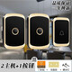 CACAZI卡佳斯門(mén)鈴無(wú)線(xiàn)家用不用電池自發(fā)電子遙控門(mén)玲超遠距離智能門(mén)鈴一拖二一防水 【A20黑金一拖二】即1按鈕+2主機