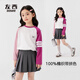 左西女童T恤長(zhǎng)袖兒童純棉秋裝2025新款女孩秋季打底衣服春秋洋氣上衣 白色 常規(guī) 140 建議身高140cm左右