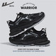 回力（Warrior）官方老爹鞋男鞋秋季新款網(wǎng)面透氣鞋子男士休閑運動(dòng)鞋男 黑色 42