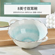 琉皓陶瓷碗家用單個飯碗碟2024新款中式加厚可微波面湯碗創(chuàng)意碗盤餐具 8英寸雙耳碗