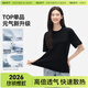 棉的美學230G新疆純棉夏季重磅短袖t恤純色圓領半袖寬松百搭休閑打底衫 「40°都清爽」酷颯黑 L 「推薦120-140斤」