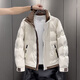 NPZ 港風(fēng)潮牌2025白鴨絨休閑外套男士冬季加厚保暖修身立領(lǐng)羽絨服男 白色 3XL （155-170斤）