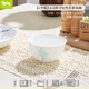 思佰得唐山骨瓷米飯碗家用陶瓷碗簡(jiǎn)約泡面碗創(chuàng)意湯碗微波爐碗具輔食碗筷 安然若素4.5英寸碗6個(gè)裝