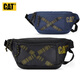 卡特（CAT）腰包胸包斜挎包手機包PU潮iPad包戶(hù)外運動(dòng) 男女 黑 84050 