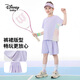 迪士尼（Disney）男女童夏季套裝2026新款戶外運動休閑套裝 糖果紫 150