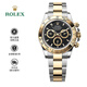 勞力士（ROLEX）宇宙計型迪通拿系列手表男表送愛人老公生日紀念日父親節禮物七夕 M126503-0003間金表帶黑盤 40mm 保卡時間：近2月卡